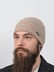 Шапка STETSON арт. 8599396 BEANIE MERINO WOOL (бежевый)